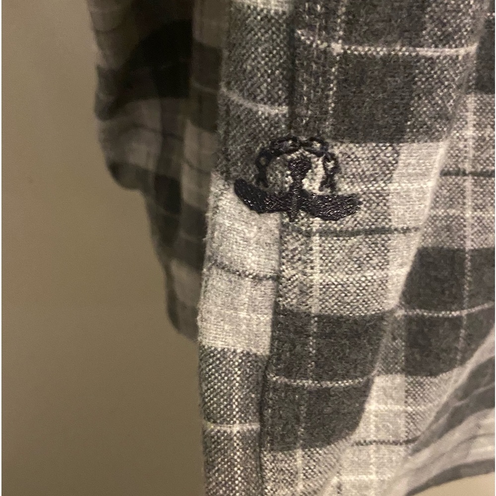 Black Apple Button Down Flannel - image 7
